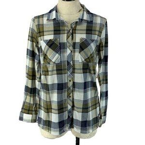 Green Long Sleeve Relaxed Button Down Shirt